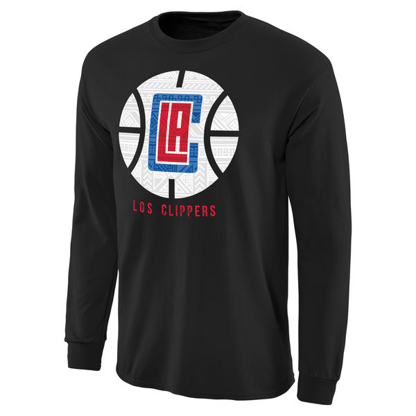 NBA Men Los Angeles Clippers Noches Enebea Long Sleeve TShirt Black